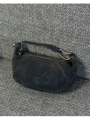 Cartera azul marino de cuero