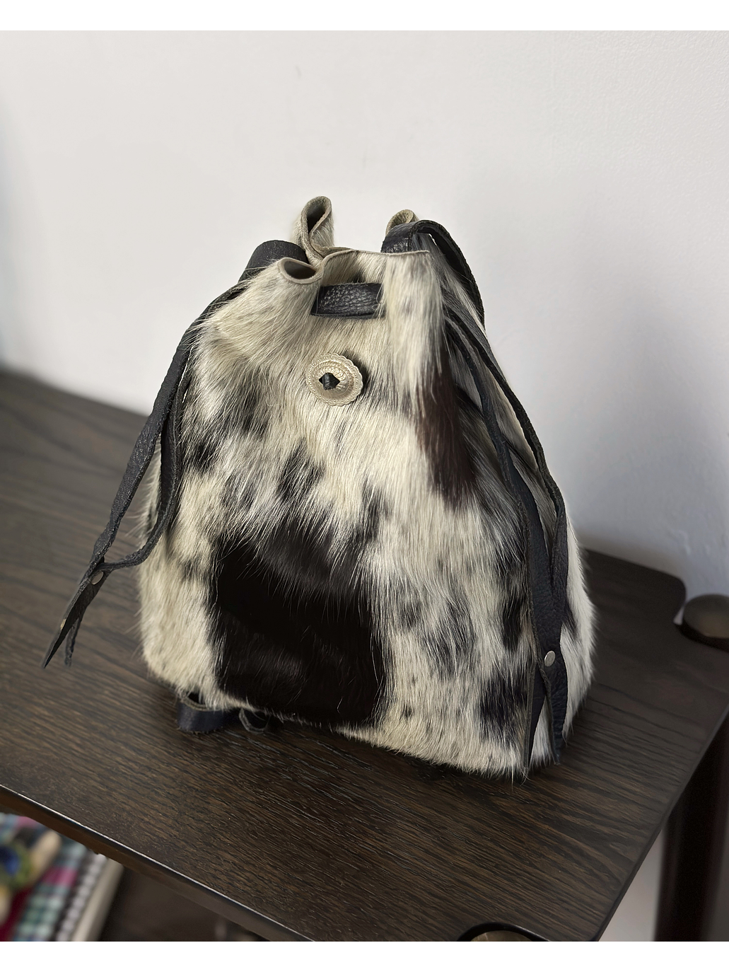 Morral de cuero de vaca 1