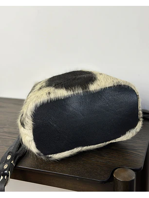 Morral de cuero de vaca