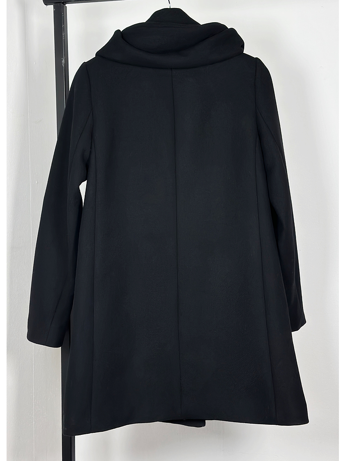 Abrigo negro de lana 4