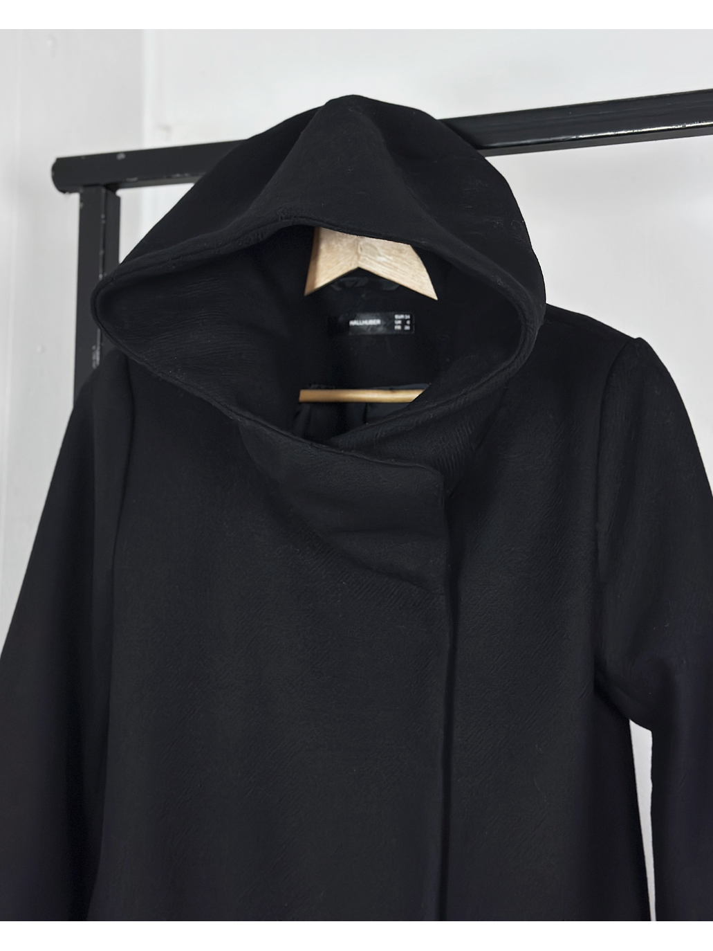 Abrigo negro de lana 3