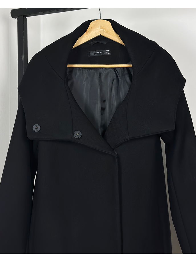 Abrigo negro de lana 6