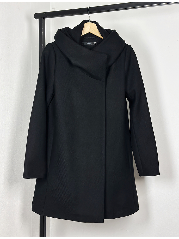 Abrigo negro de lana 1