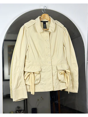 Chaqueta beige algodón 