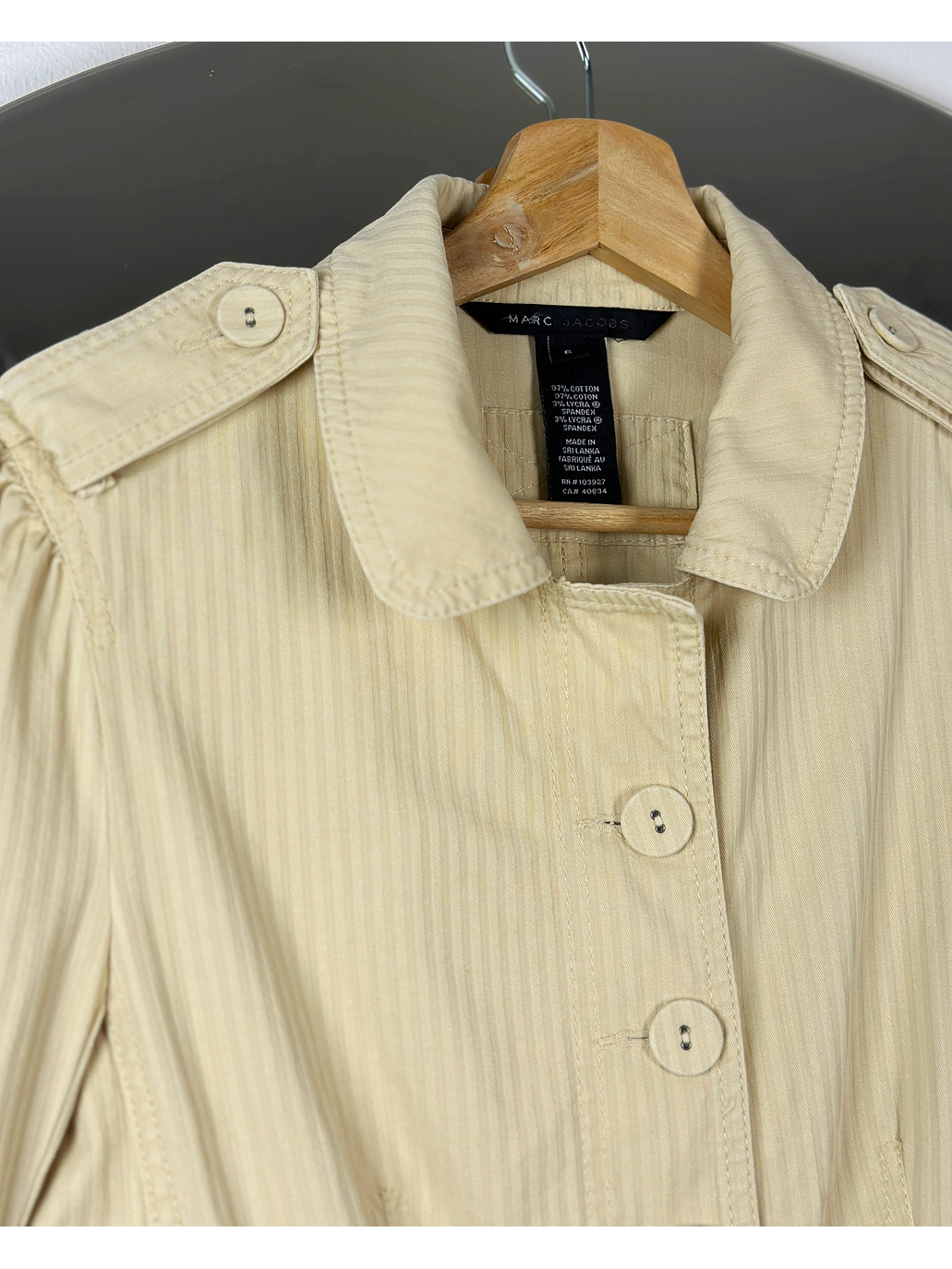 Chaqueta beige algodón  3