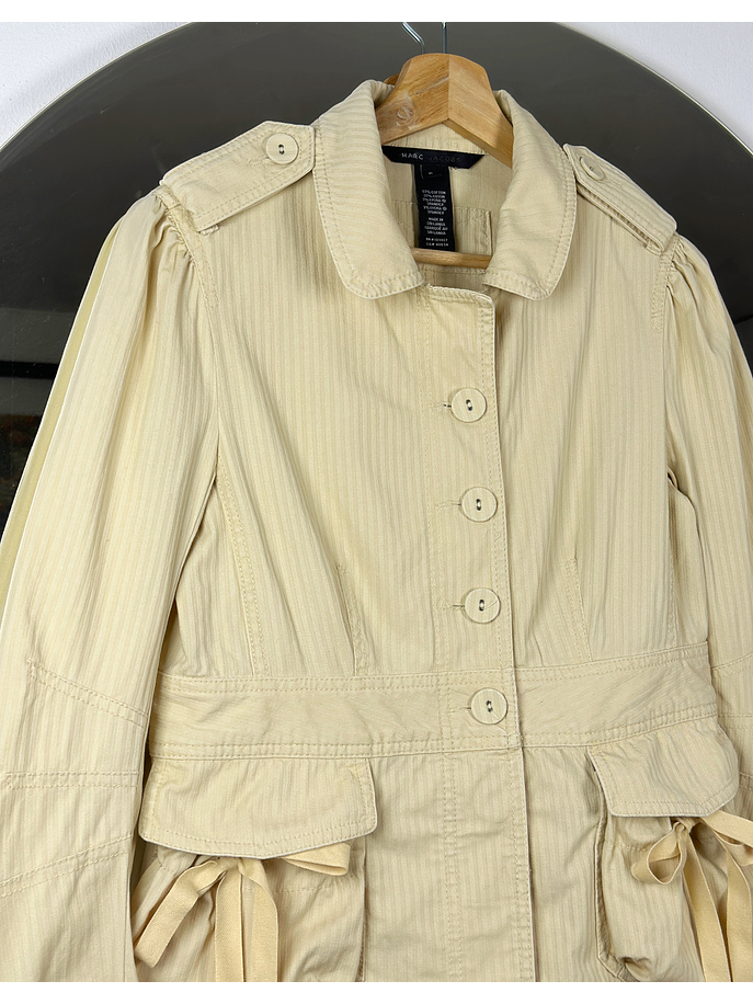 Chaqueta beige algodón  4