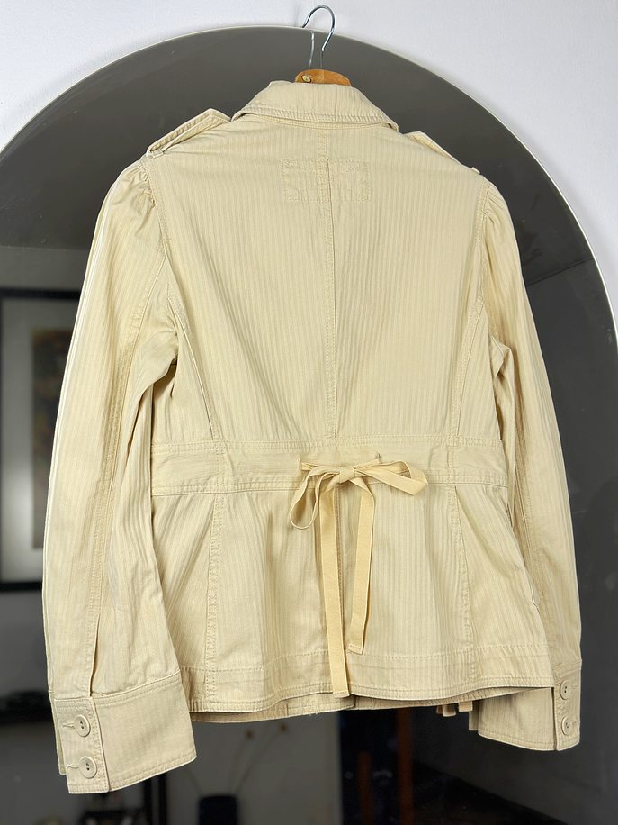 Chaqueta beige algodón  5
