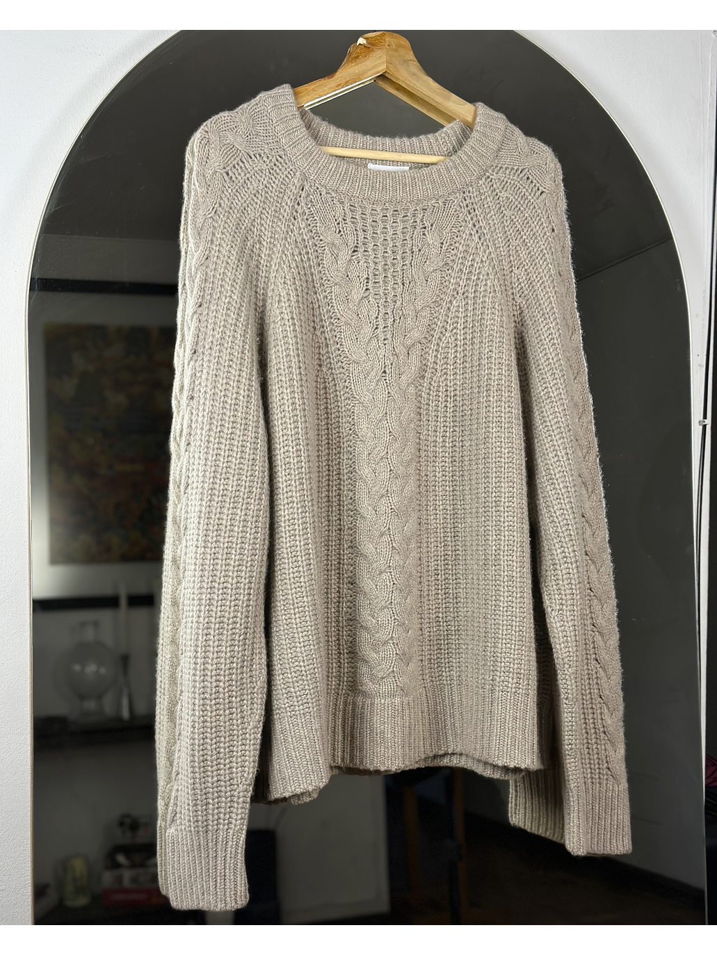 Suéter beige cachemira  1