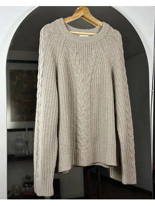 Suéter beige cachemira 