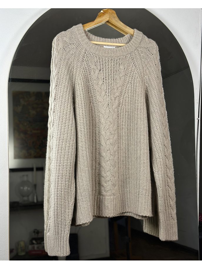 Suéter beige cachemira  1