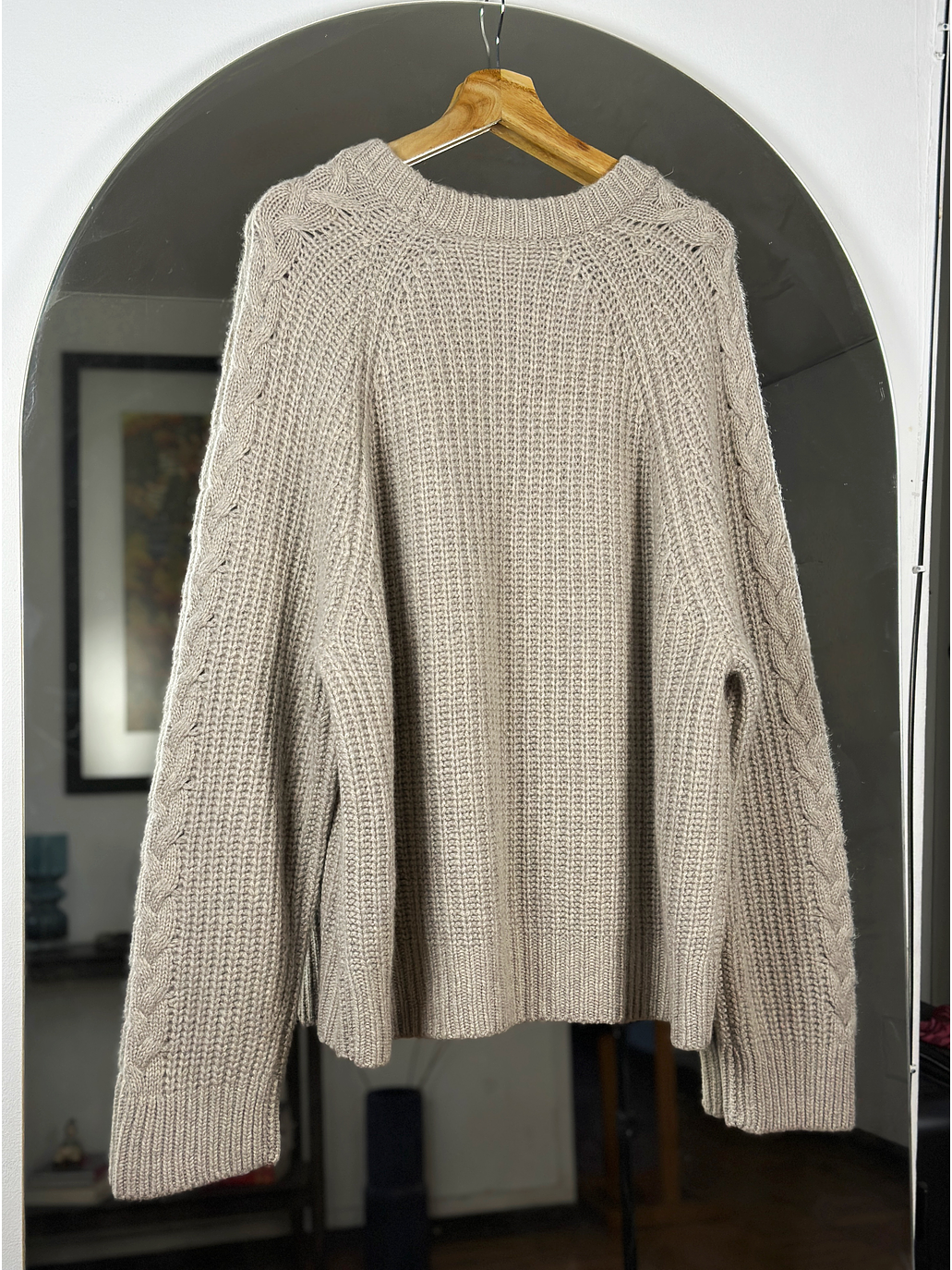 Suéter beige cachemira  3