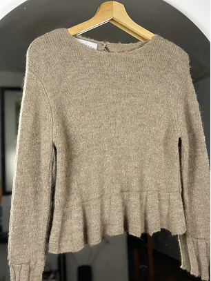 Suéter beige alpaca
