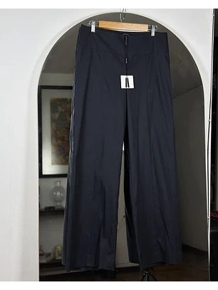 Pantalón azul wide leg
