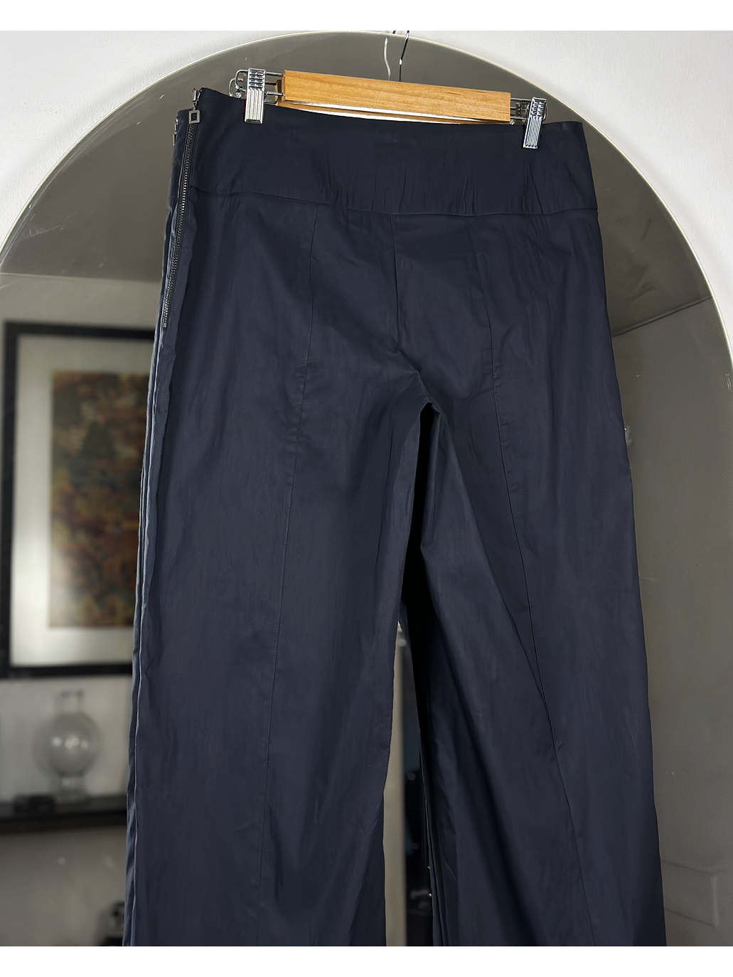 Pantalón azul wide leg 4