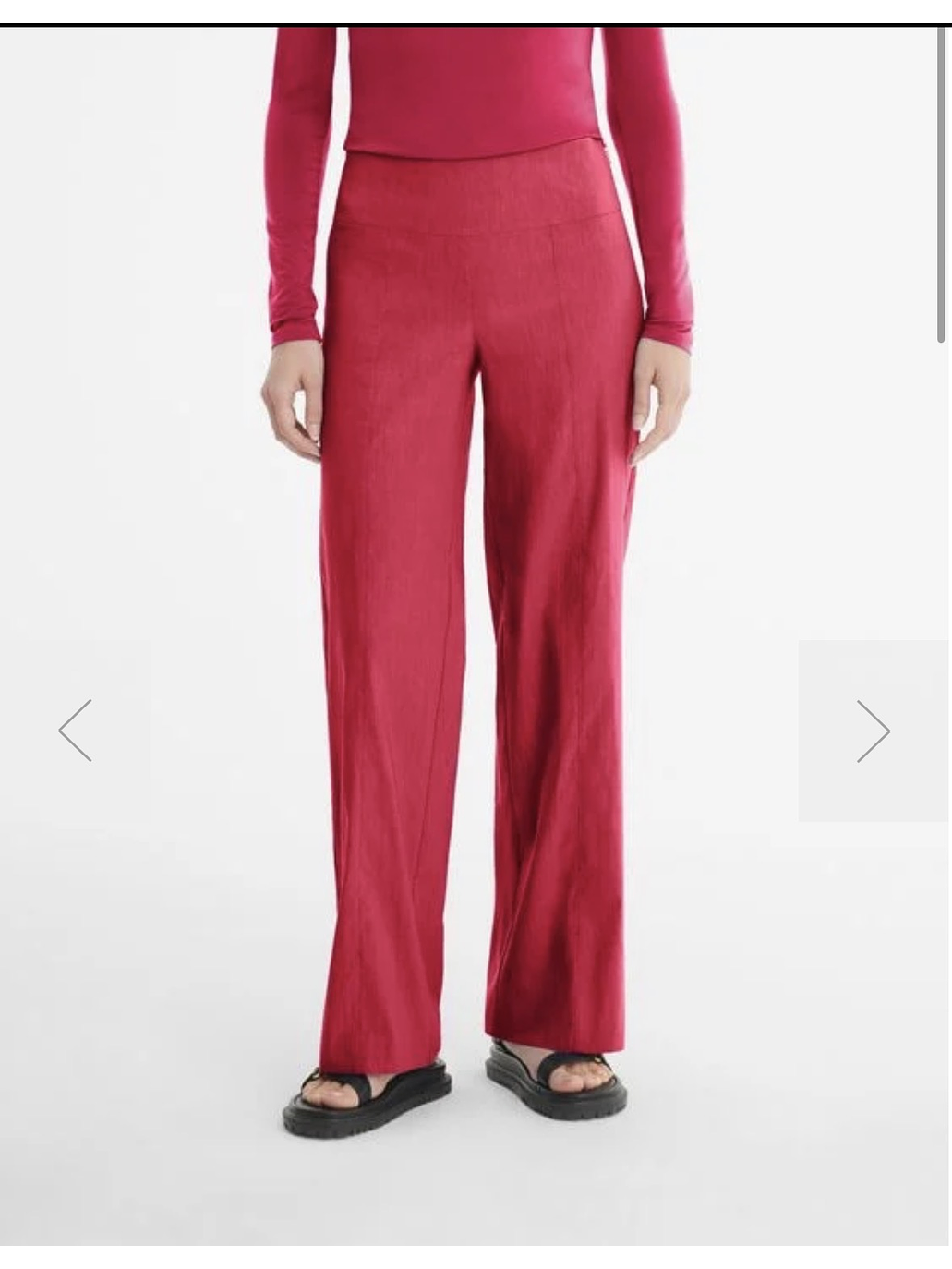 Pantalón azul wide leg 6