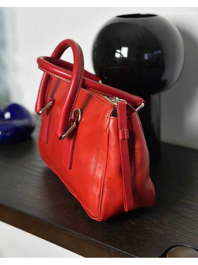 Cartera de mano roja 7