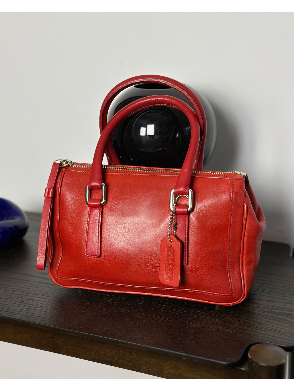 Cartera de mano roja 5