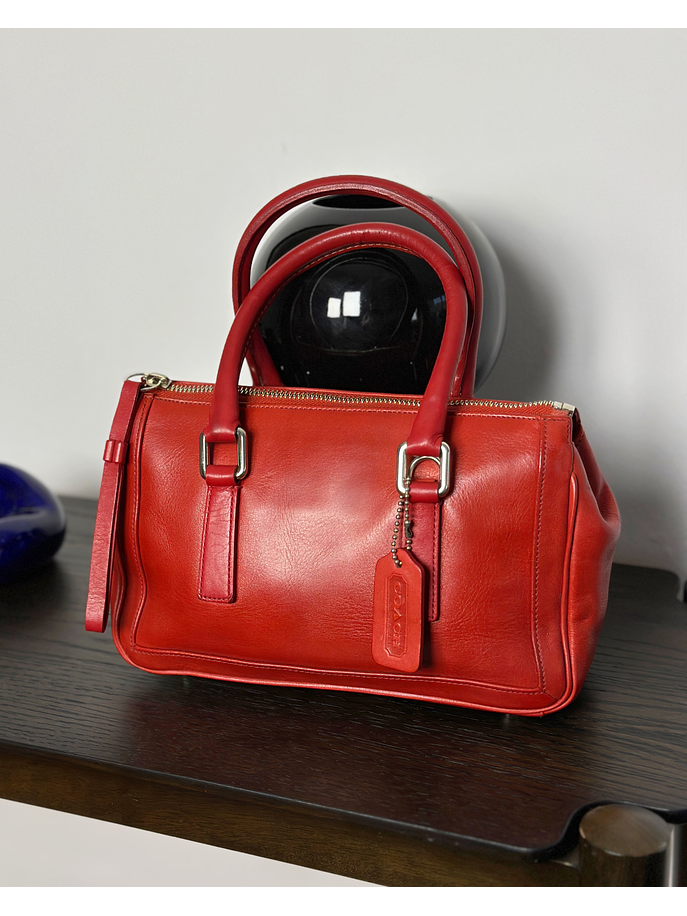 Cartera de mano roja 5