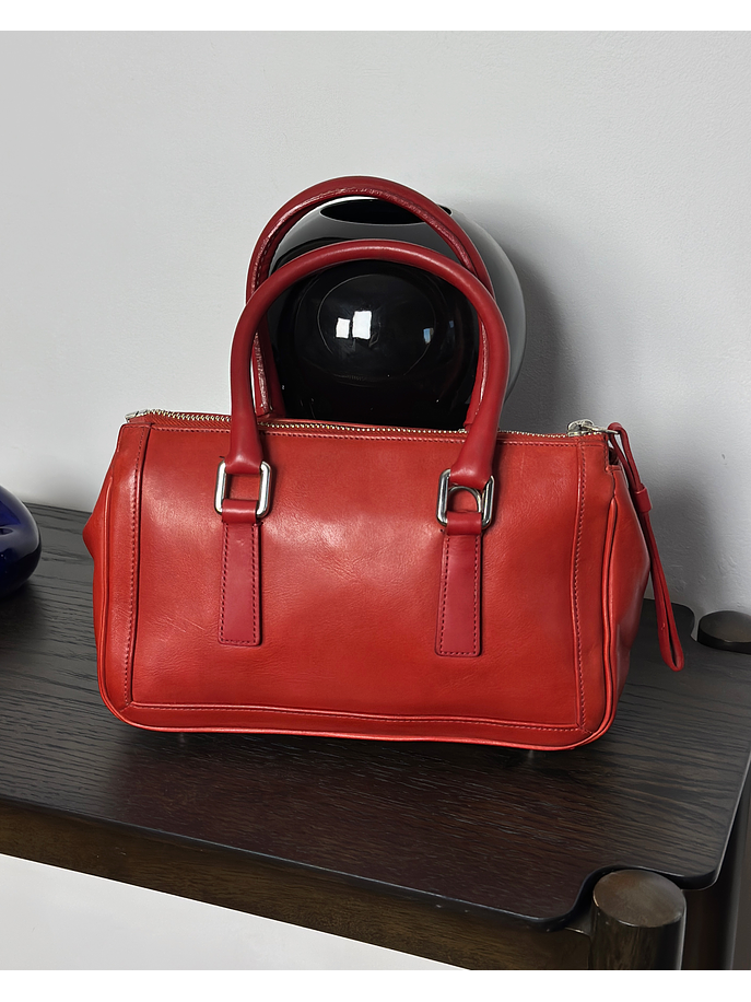 Cartera de mano roja 3