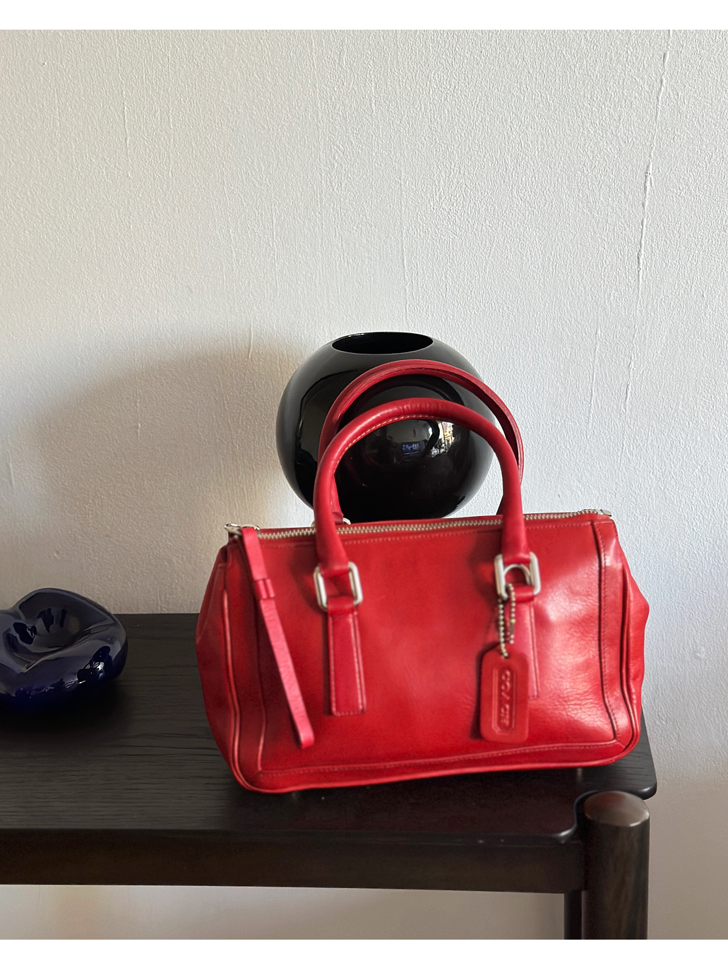 Cartera de mano roja 2