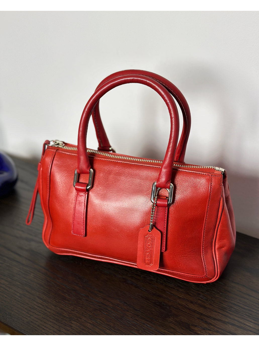 Cartera de mano roja 1