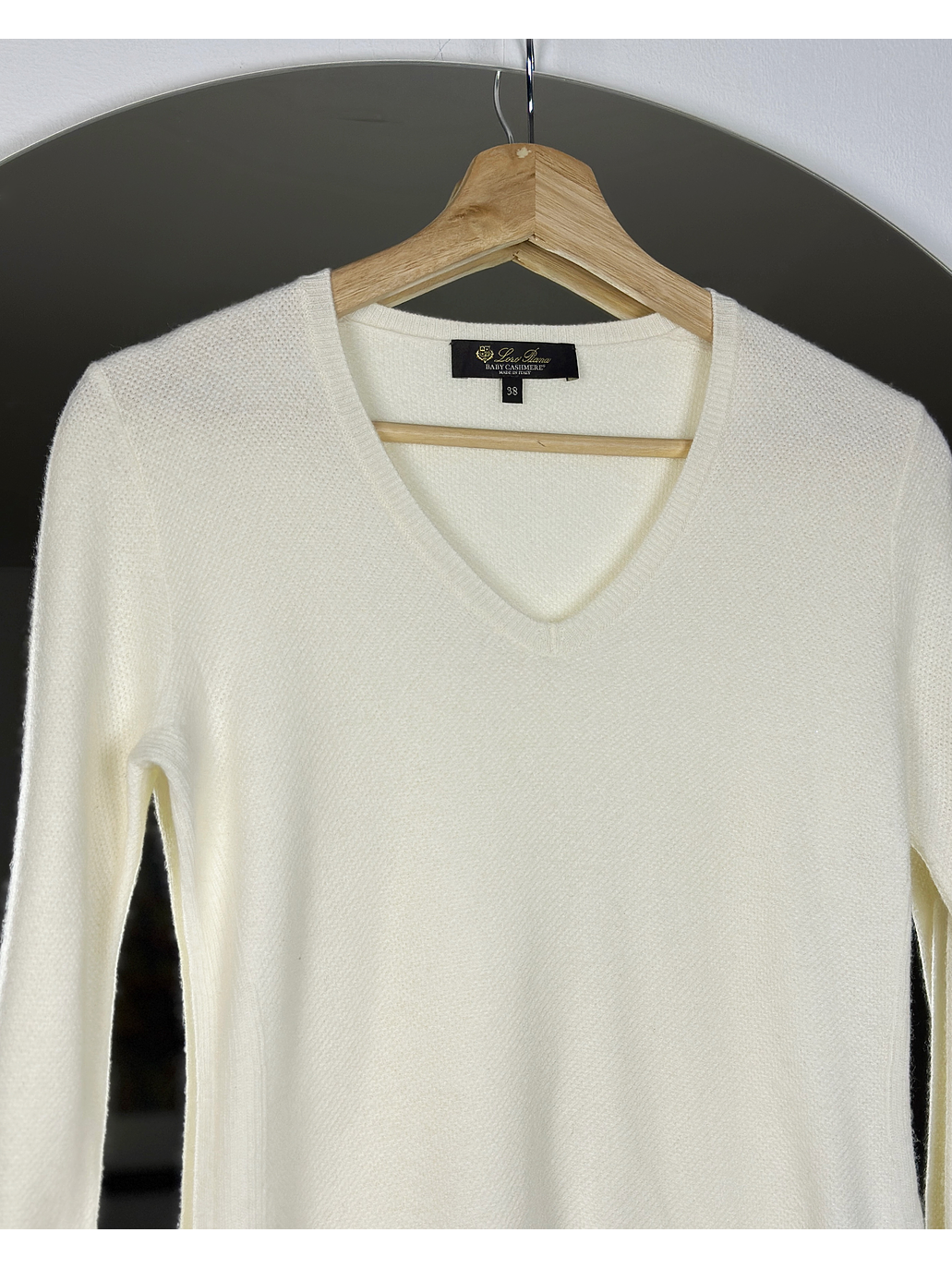 Chaleco cachemira crema 2