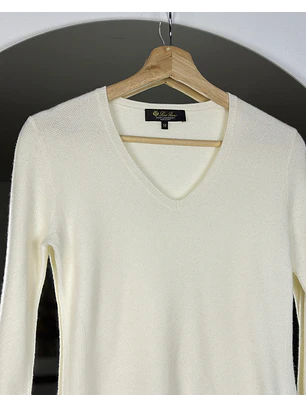 Chaleco cachemira crema