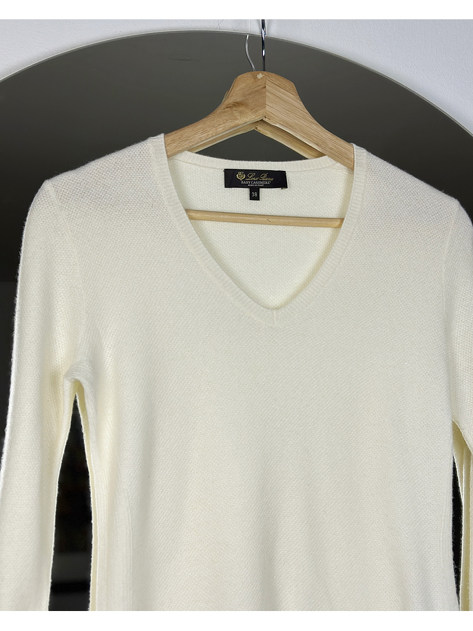 Chaleco cachemira crema 2