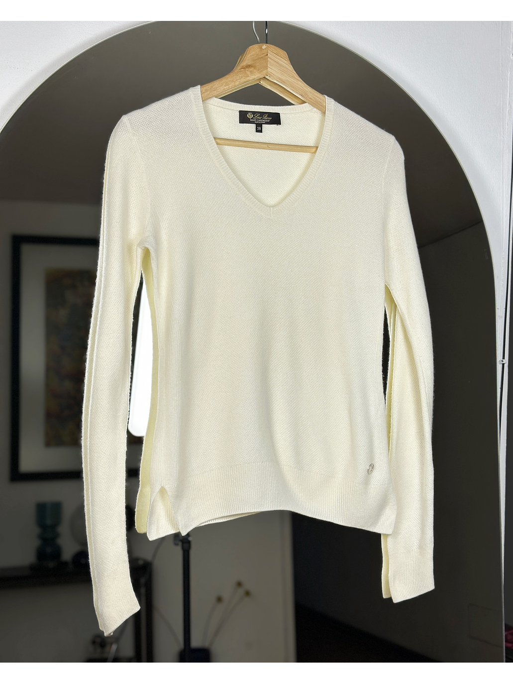 Chaleco cachemira crema 1