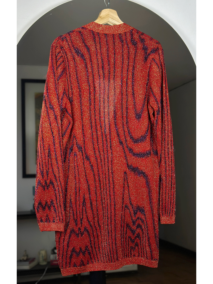 Cardigan largo con brillos 4