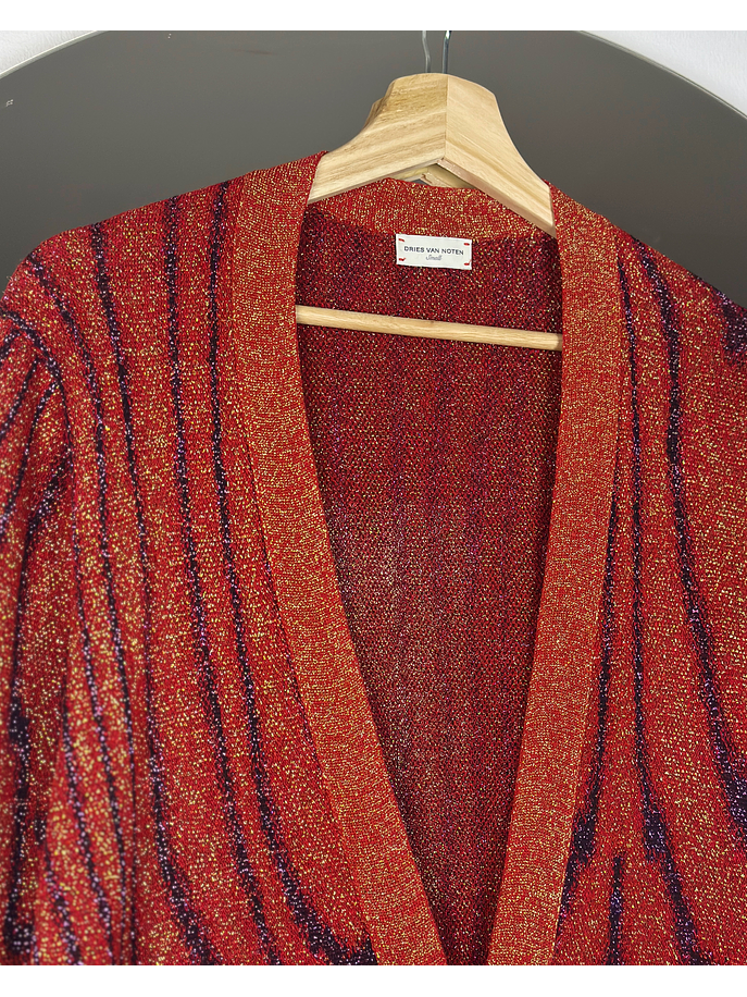 Cardigan largo con brillos 3