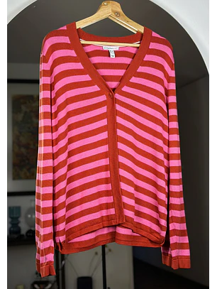Cardigan rayado