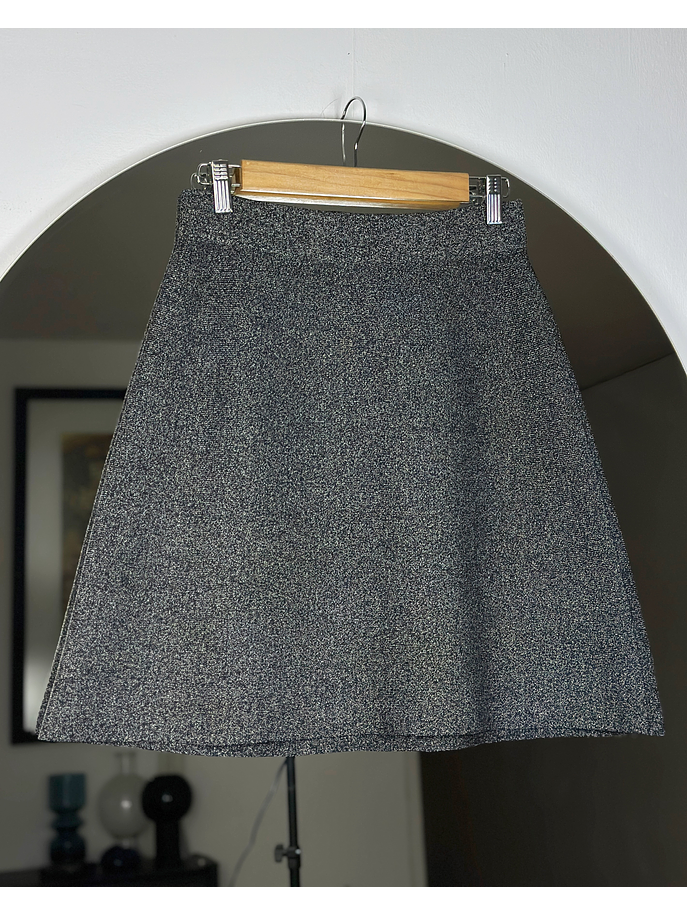 Falda gris jaspeada 1