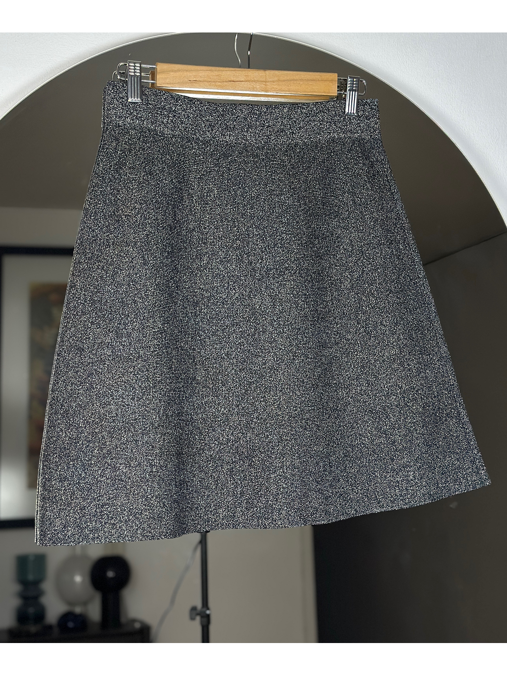 Falda gris jaspeada 3