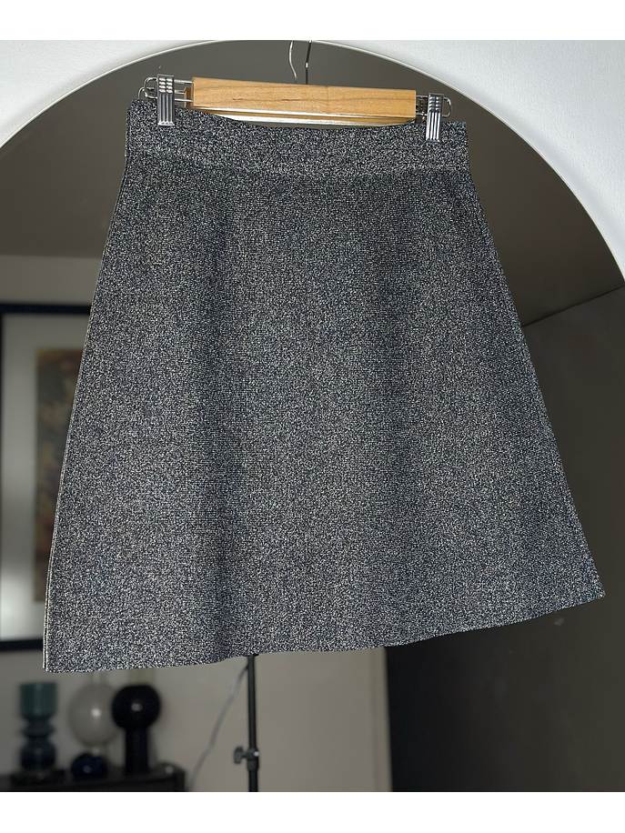 Falda gris jaspeada 3