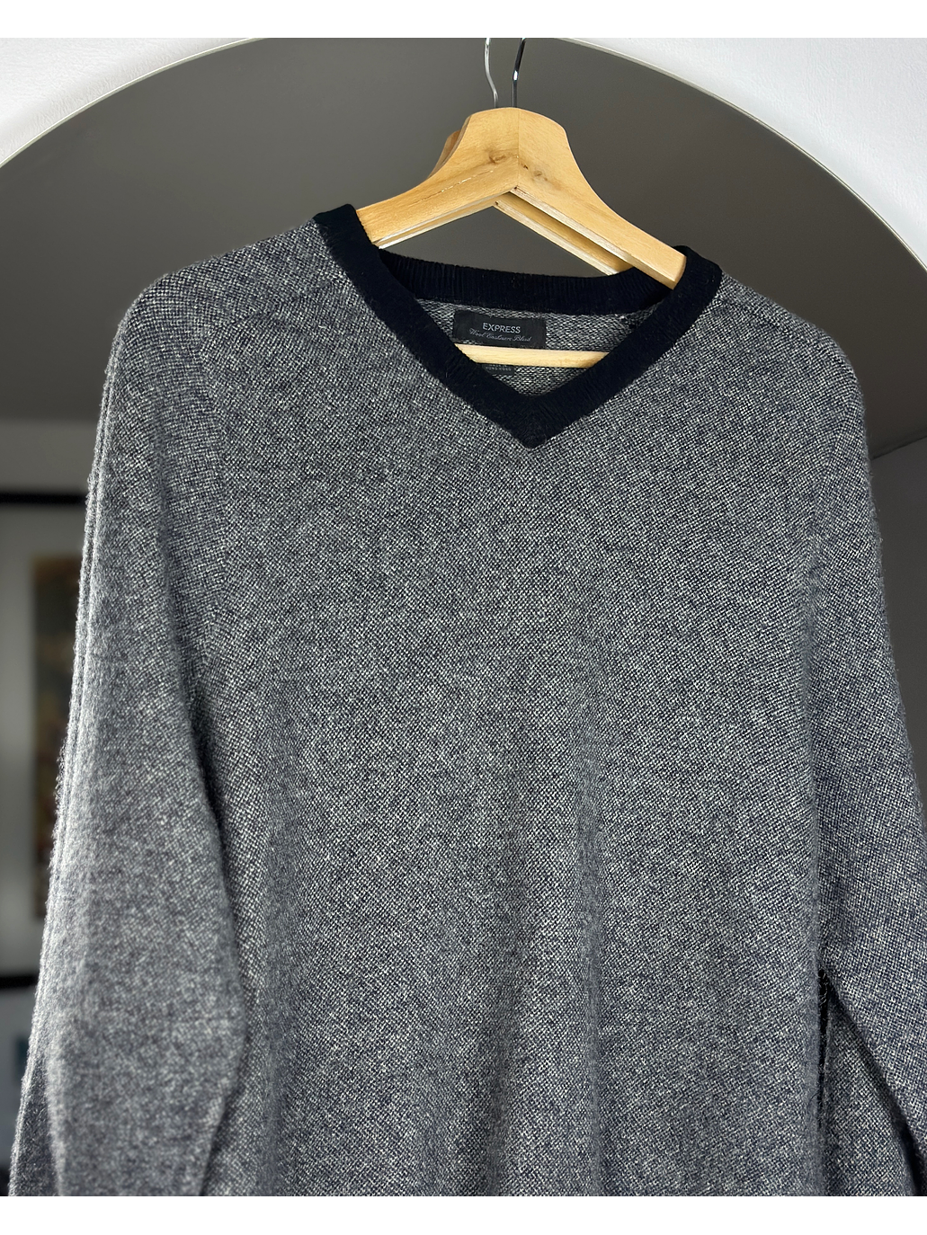 Sueter gris jaspeado 2