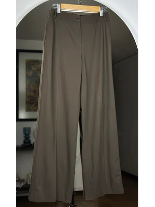 Pantalón recto verde militar