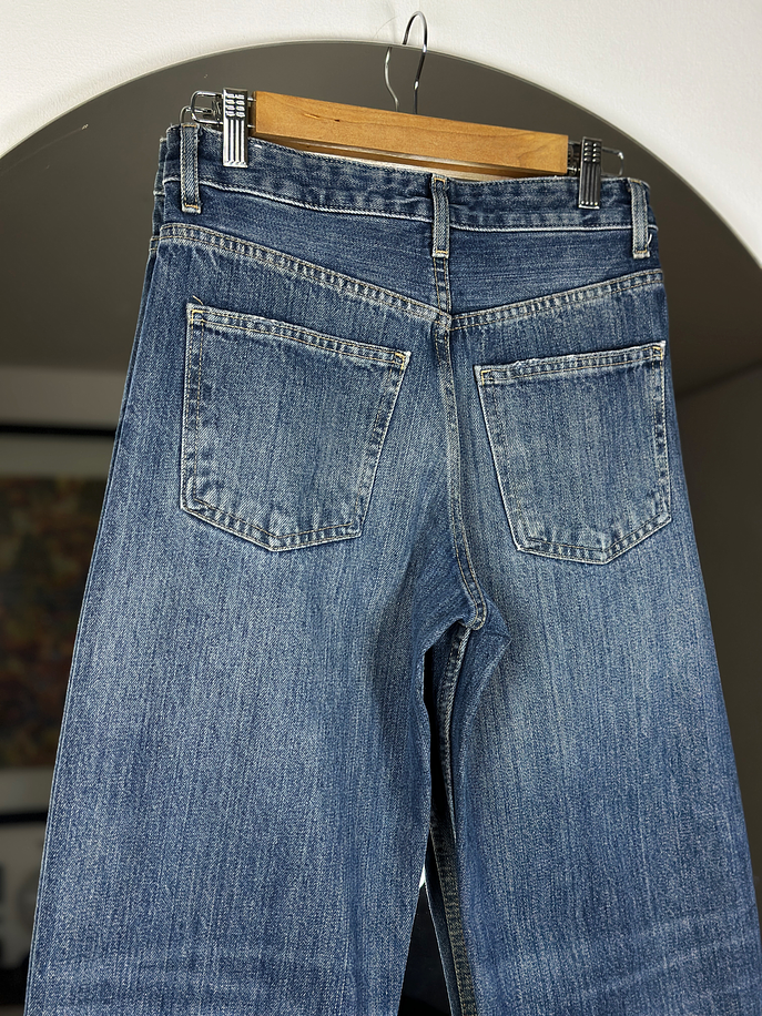 Jeans azul lavado recto 3