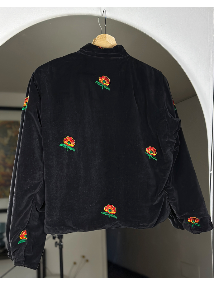 Chaqueta terciopelo negra 4