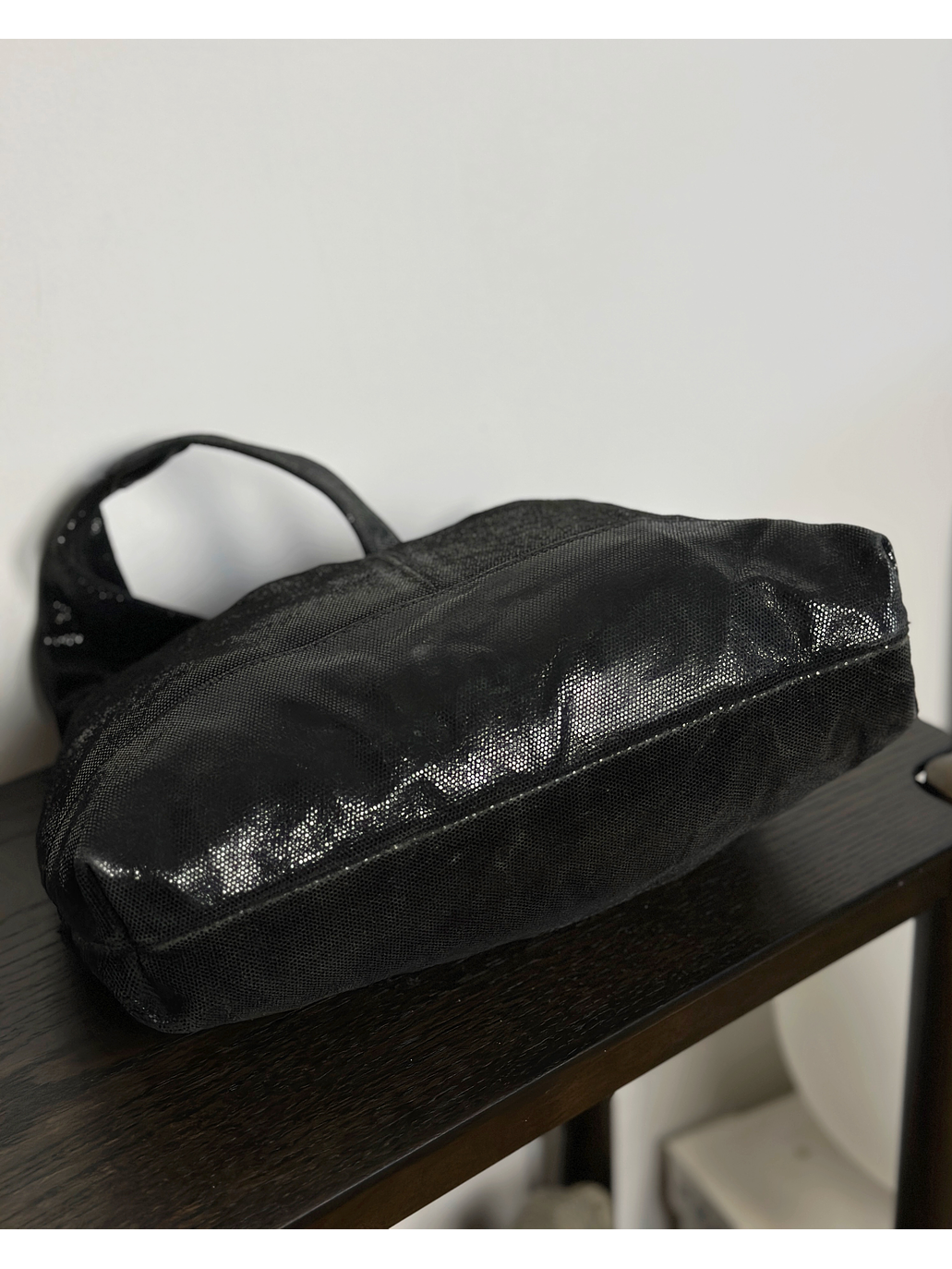 Cartera de cuero negro 3