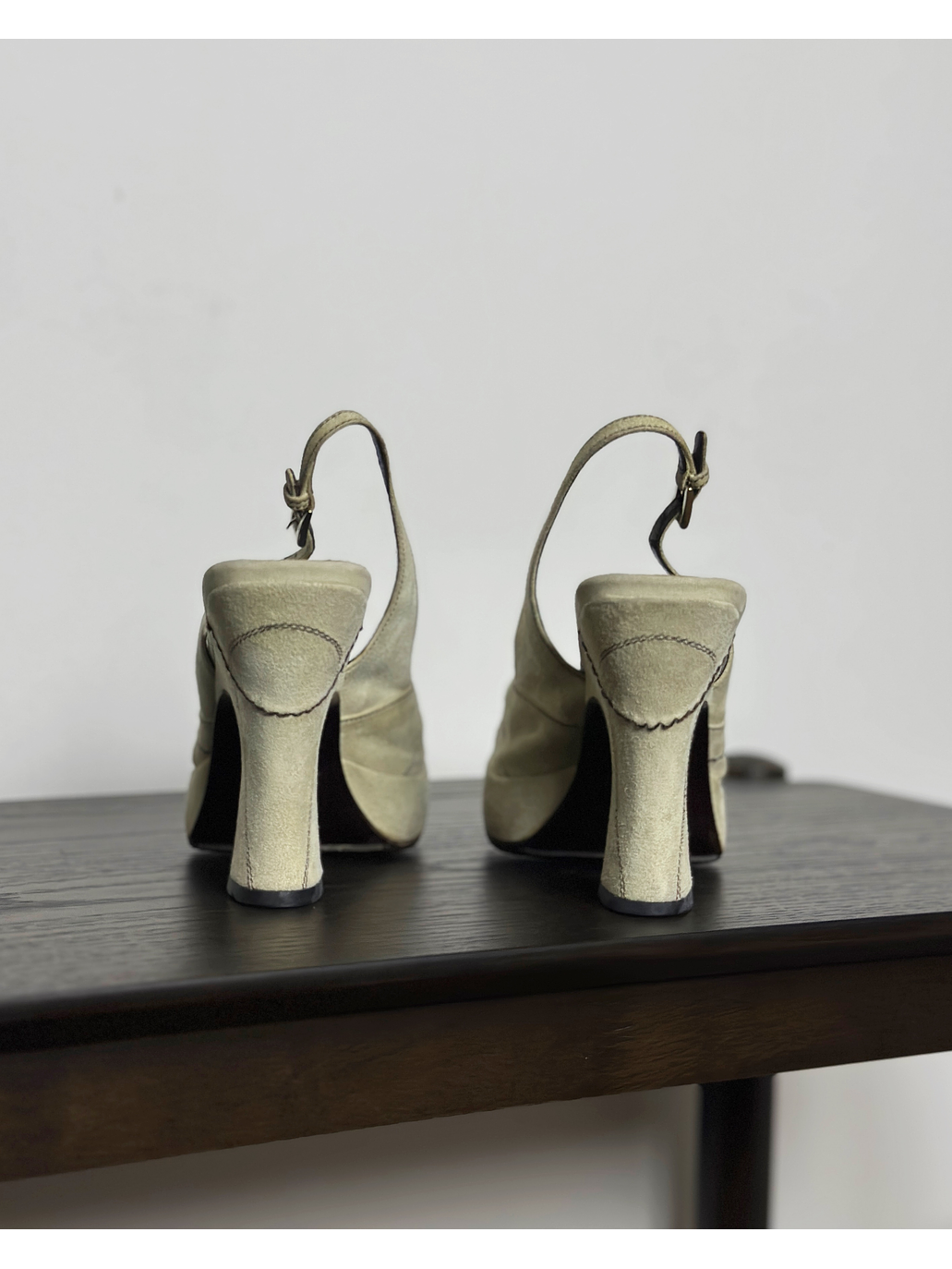 Zapato alto beige  5