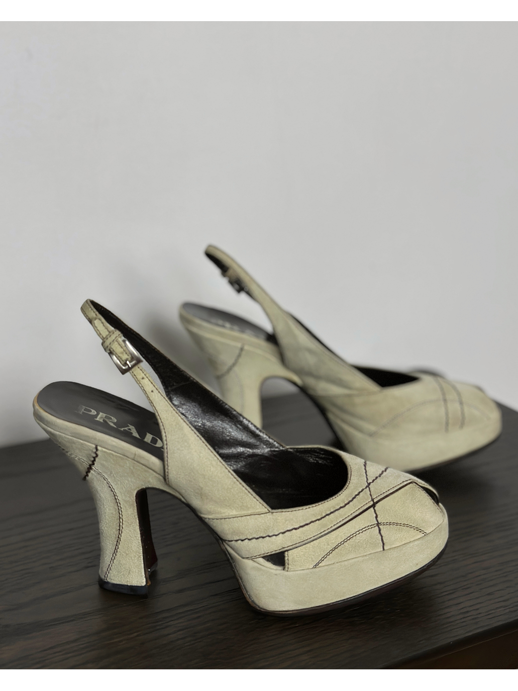 Zapato alto beige  7