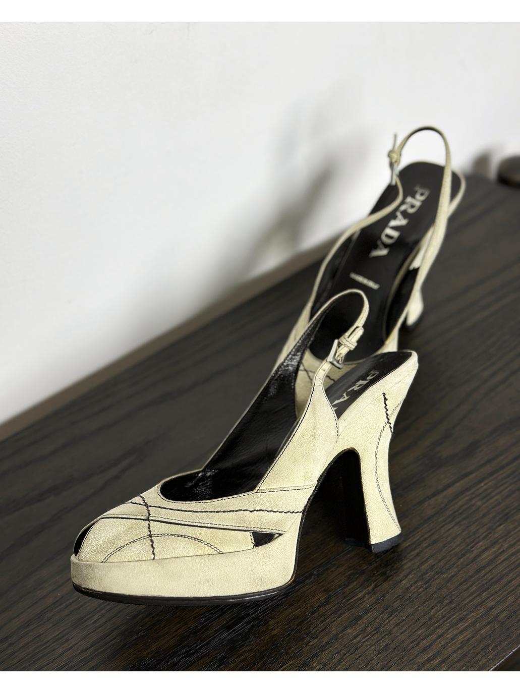 Zapato alto beige  2