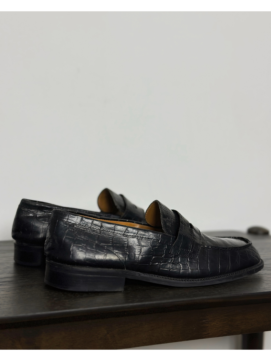 Mocasín negro cuero 7