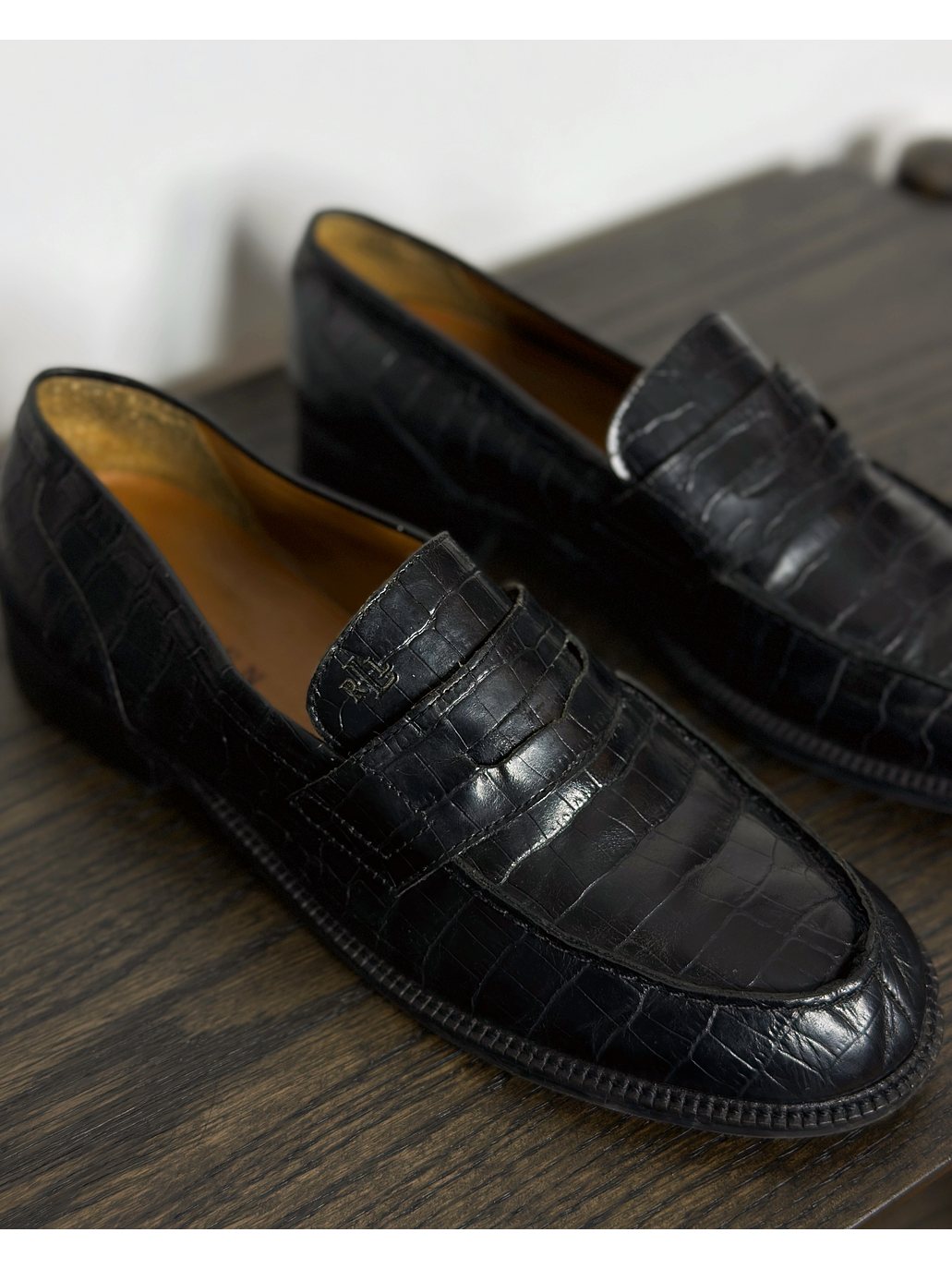 Mocasín negro cuero 8