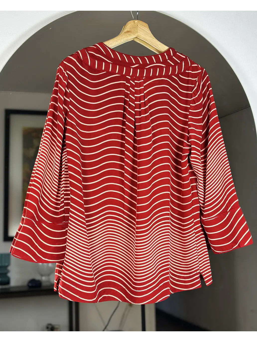 Blusa de seda rayada 3