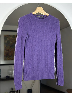 Chaleco morado cachemira