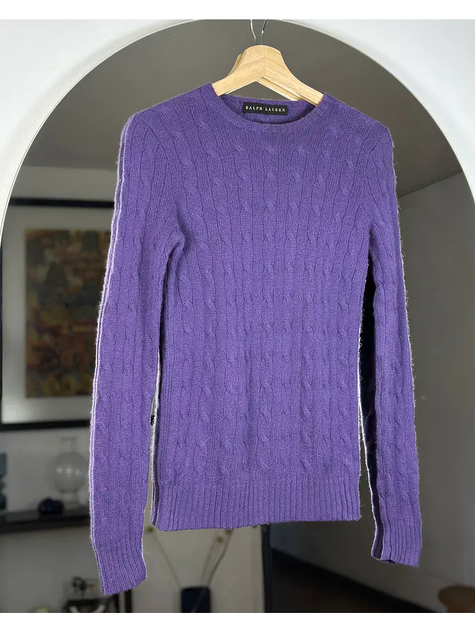 Chaleco morado cachemira 1