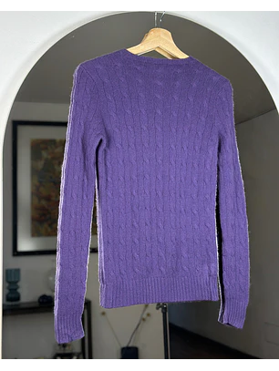 Chaleco morado cachemira