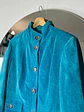 Chaqueta de gamuza turquesa - Miniatura 2